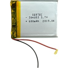 Skygo 304053 3.7V 600 Mah Li-Polymer Pil (DEVRELI/1.5A)