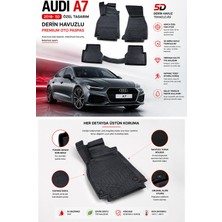 Solveks Audi A7 2020-2021-2022  Model Uyumlu 5d Araca Özel Oto Paspas Premium Serisi