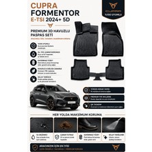 Solveks Cupra  Formentor E-Tsı 2024  Model Uyumlu 5d Araca Özel Oto Paspas Premium Serisi