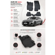 Solveks Audi A6 2025  Model Uyumlu 5d Araca Özel Oto Paspas Premium Serisi