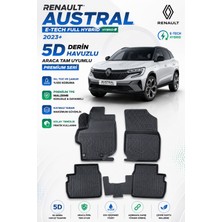 Solveks Renault  Austral E-Tech Full Hybrıd 2024  Model Uyumlu 5d Araca Özel Oto Paspas Premium Serisi