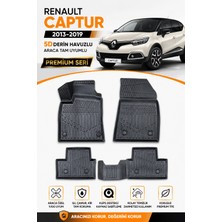Solveks Renault  Captur 2013-2014-2015-2016-2017-2018-2019  Model Uyumlu 5d Araca Özel Oto Paspas Premium Serisi