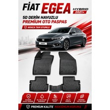 Solveks Fiat Egea Hybrıd 2025  Model Uyumlu 5d Araca Özel Oto Paspas Premium Serisi