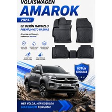 Solveks Volkswagen Amarok 2025  Model Uyumlu 5d Araca Özel Oto Paspas Premium Serisi