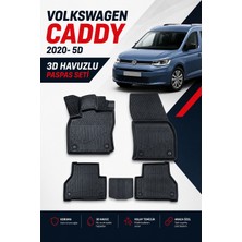 Solveks Volkswagen Caddy 2024  Model Uyumlu 5d Araca Özel Oto Paspas Premium Serisi