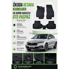 Solveks Skoda Octavıa 2013  Model Uyumlu 5d Araca Özel Oto Paspas Premium Serisi