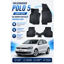 Solveks Volkswagen Polo 5 2015  Model Uyumlu 5d Araca Özel Oto Paspas Premium Serisi