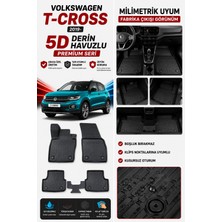 Solveks Volkswagen T-Cross 2024  Model Uyumlu 5d Araca Özel Oto Paspas Premium Serisi