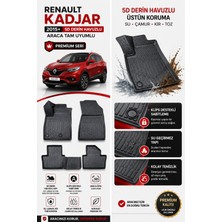 PINUKS Renault  Kadjar  2015  Model Uyumlu 5d Araca Özel Oto Paspas Premium Serisi