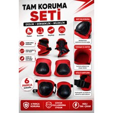 Premini Çocuklar Için Ayarlanabilir Paten ve Bisiklet Güvenlik Koruma Seti