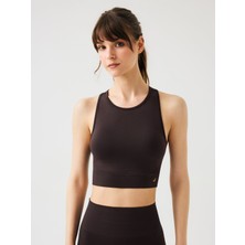 Jerf Vella Racerback Konfor Sport Bra Acı Kahve