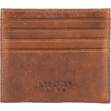 Berliner Bags Vintage Unisex Hakiki Deri Rfıd Korumalı Ince Kartlık