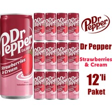 Dr Pepperstrawberries & Cream 330ML 12'li Paket