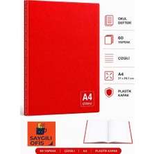 Mikro Saygılıofis 60 Yaprak A4 Dikişli Düz Pp Kapak Çizgili Defter