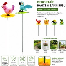 Nevamel® Dekoratif Yaylı Hayvan Figürlü - Bahçe ve Saksı Süsü - Dış Mekan Dekoru