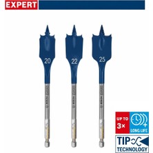 Bosch Expert 20-25 mm 3’lü Ahşap Yaprak Matkap Ucu Seti 2608902107