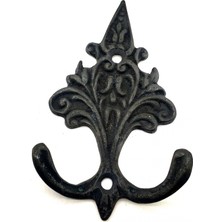 Çerçici Antika Tarz Dekoratif Pirinç Çam Figürlü Askı - 98X57 Mm, Oksit