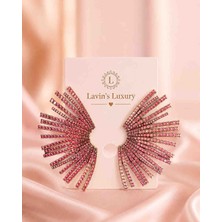 Lavin’s Luxury Pink Wing Küpe