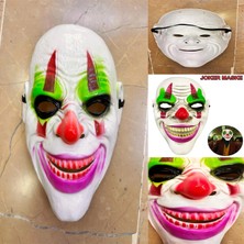 çerçici delirten gülüş  palyaço temalı joker maskesi