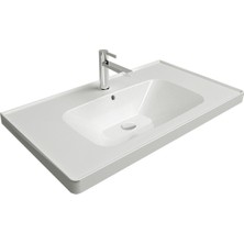 Newarc Newlıne  Dolap Uyumlu 80 cm Lavabo Beyaz