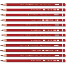Faber-Castell Kırmızı Kopya Kalemi 12'li Set Kurşun Kalem Renkli Yazım Araçları