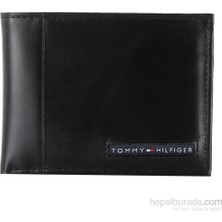 Erkekler İçin Tommy Hilfiger Siyah Deri Cüzdan Minimalist Stil ve Hediye Seçeneği