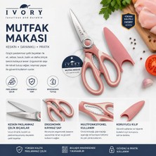 Ivory Paslanmaz Çelik Ultra Keskinleştirilmiş Çok Amaçlı Balık Et ve Sebze Makası - MKS-5619
