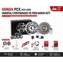 Honda Pcx 125 (2021-2025) Debriyaj Performans ve Fren Bakım Seti | Setup Varyatör Kiti + Performans Yayı + Orijinal Honda Kayış + Arka Debriyaj Balatası + Ön Fren Balatası + Arka Fren Balatası