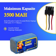 Ümit Maker Irobot Roomba Combo Essential Robot Süpürge 3500 Mah 14.4V Batarya