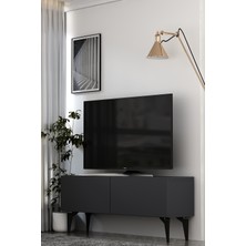 Dekortis Home Dekor 120DHDTS1AA Sadem Tv Sehpası Antrasit-Altın