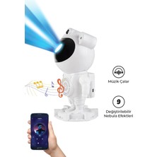 As Bazaar Astronot Robot Bluetooth Hoparlör Gezegen Animasyonu