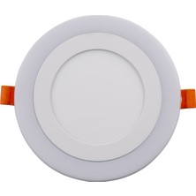 4 Adet Noas YL11 0600 Sıva Altı 6+3W 3 Fonksiyonlu Yuvarlak LED Spot 6500K Beyaz+Mavi