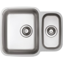 Ukinox ZETA-350 Bir Buçuk Gözlü Çelik Pres Eviye