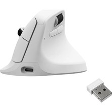 Keychron M5 Kablosuz Ergonomik Fares, En Iyi Pixart 3311 Sensörü ve Pixart 3950 Sensörüne Sahip. 2.4 Ghz, Bluetooth ve USB Kablolu BAĞLANTI(M5-A30)
