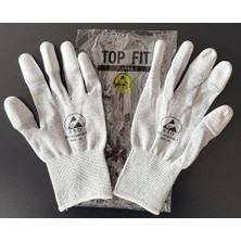 OEM Antistatik Esd Eldiven Parmak Ucu Pu Kaplı Xl Beden