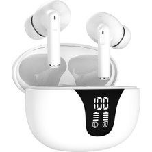 S-Link Airlite X-4 Beyaz 4 Mikrofonlu Enc + Anc Bluetooth V5.4 Tws Gerçek Kablosuz Kulaklık    