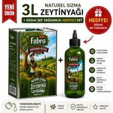 Fabro 3 L Naturel Sızma Zeytinyağı + 500 ml Şef Şişe Yağdanlık Hediyeli