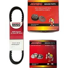 Monero Ön Varyatör + Arka Debriyaj + Bando Kayış Seti - Scooter 50 cc - 80 cc Kuba-Rks-Mondial