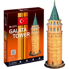 Cubic Fun Cubic C098h Fun 3D Puzzle Galata Kulesi 17 Parça Orta Zorlukta Karton Yapım 14x14x42,5 cm