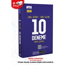 Pegem Akademi Yayıncılık 2026 KPSS Genel Yetenek Genel Kültür E-Kitap Tamamı Çözümlü 10 Deneme