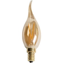 Cata CT-4281 4W Rustik LED Kıvrık Bujı Ampul E14 Amber Renk Sıcaklığı