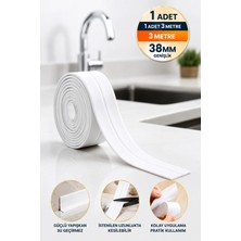 Milena Life Su Sızdırmaz Bant Banyo Mutfak Küvet Lavabo Tezgah Kenar Bant 3 Metre 38mm