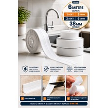 Milena Life 2 Adet Su Sızdırmaz Bant Banyo Mutfak Küvet Lavabo Tezgah Kenar Bant 3 Metre 38mm