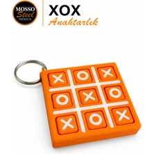 Mosso Steel Xox Anahtarlık – Dönebilen Harf Mekanizmalı Xo Tic Tac Toe Anahtarlık Oyunu & Stres Oyuncağı –