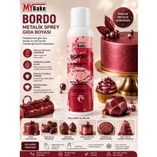 My Bake Mybake Bordo Metalik Sprey Gıda Boyası 250 ml
