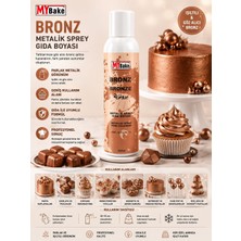 My Bake Mybake Bronz Metalik Sprey Gıda Boyası 250 ml