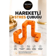Mosso Steel Hareketli Stres Çubuğu – Katlanabilir Fidget Oyuncak Dönüşebilen Hareketli Stres Çubuğu