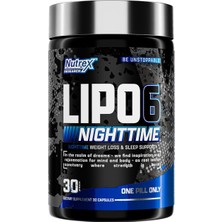 Nutrex Lıpo6 Nighttıme Weıght Loss & Sleep Support 30 Capsles