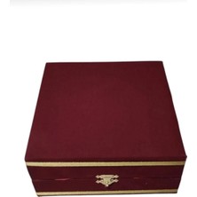 Manushum Kadife Hediye Fincan Kutusu-1 Fincan Için