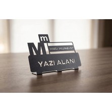 Mova Dizayn Kişiye Özel Hediyelik Muhasebeci Mali Müşavir Tasarımlı Metal Masaüstü Isimlik
